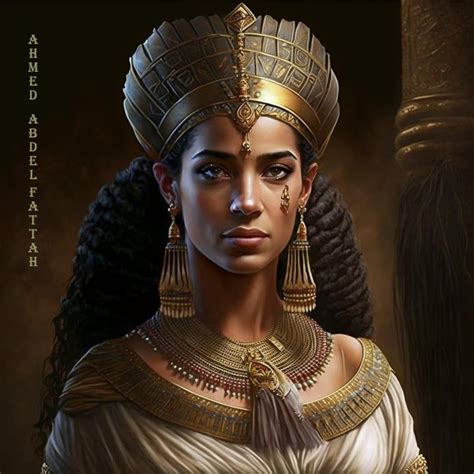 Egyptian Queens Artificial Intelligence Generated Art By Digital Creator Ahmed Abdel Fattah