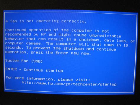 System Fan 90b Error Hp Pavilion 570 A100na Desktop Hp Support