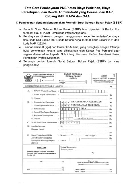 Maybe you would like to learn more about one of these? Surat Setoran Bukan Pajak Ssbp - Contoh Seputar Surat