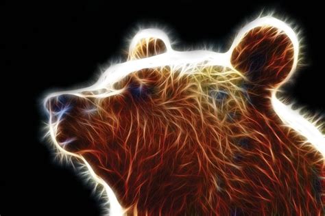 Bear Fractal By Terrazzo On Deviantart Fractals Neon Art Life Art