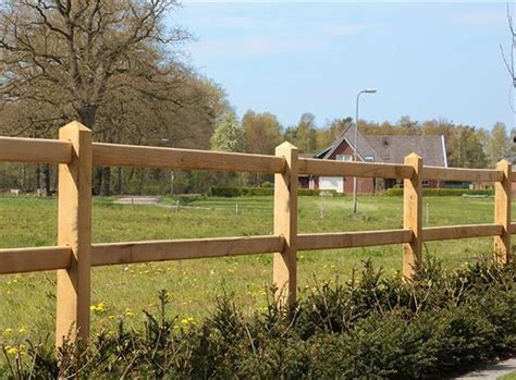 Doorsteek Omheining Eikenhout 2 Liggers Kopen Paarden Accessoires