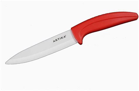 Artika 5 Ceramic Utility Knife Straight Edge White Ceramic Blade