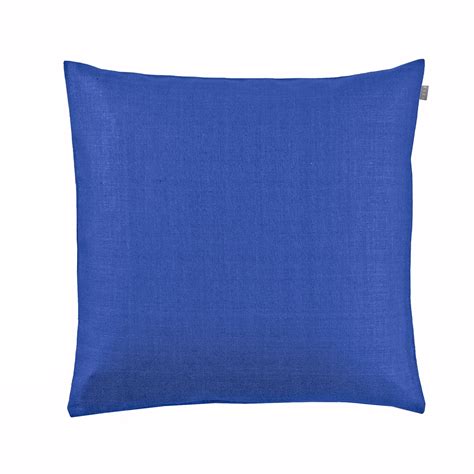 Cushion Cover Plain Dazzling Blue Zizi Linen Home Textiles