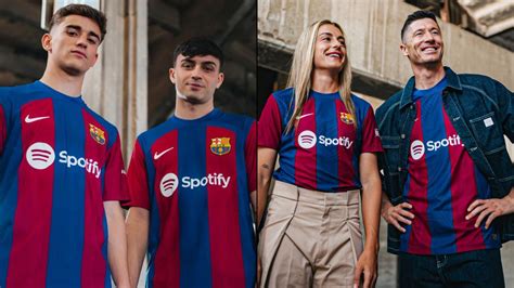 Le Fc Barcelone Dévoile Son Maillot Domicile 2023 2024