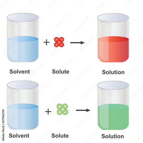 Solutions Solubility Homogeneous Mixture Solute Solvent And Solution