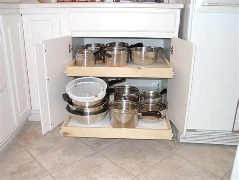 There's no need for tools or hardware. kitchen cabinet organization slide-outs roll-outs