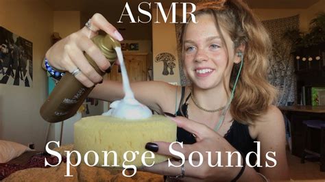 asmr sponge sounds loud crackling youtube