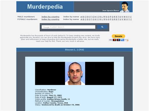Steven Long Murderpedia The Encyclopedia Of Murderers
