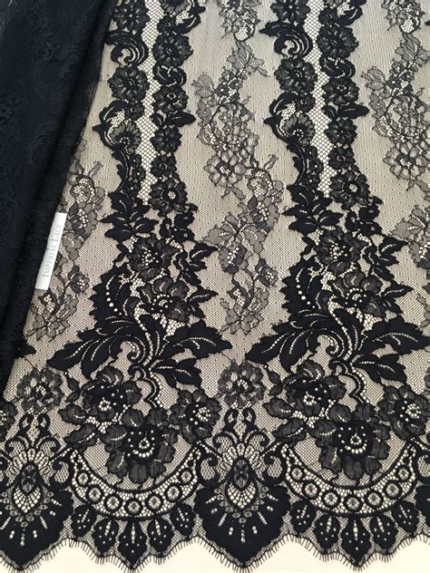 Black Lace Fabric Guipure Lace Lace Fabric From