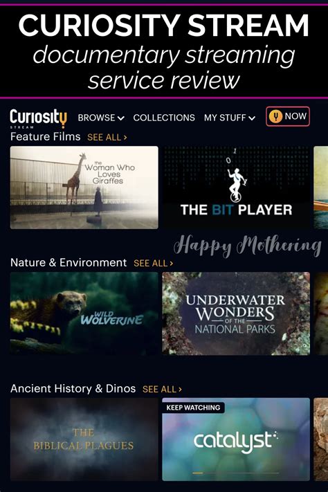 Curiosity Stream Documentary Streaming Service Review Happy Mothering