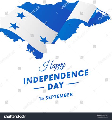 Banner Poster Honduras Independence Day Celebration เวกเตอร์สต็อก