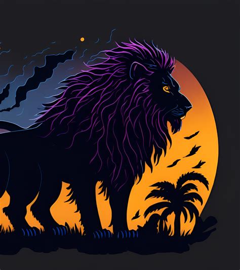 1920x2160 Resolution Lion Vector Hd Neon Ai Art 1920x2160 Resolution