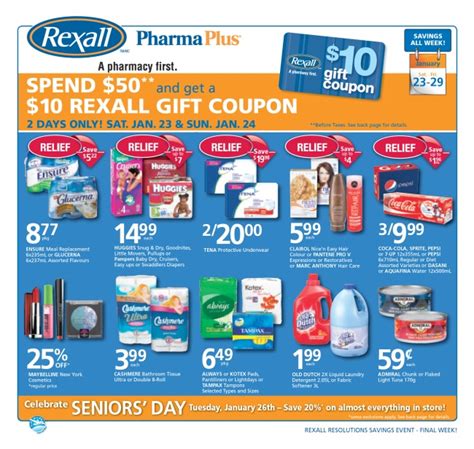 Canadian Coupons Rexall 10 T Coupon When You Spend