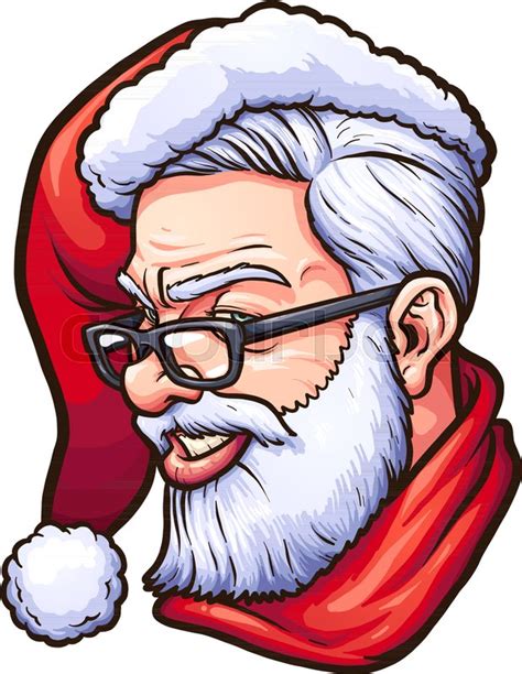 Hipster Santa Claus Vector Clip Art Stock Vector Colourbox