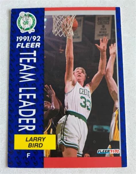 Nba Larry Bird Boston Celtics Fleer Basketball Trading Card Picclick