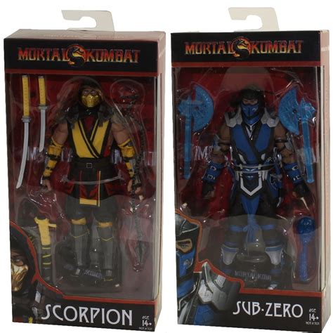 Mcfarlane Toys Action Figures Mortal Kombat Set Of Scorpion Sub Zero
