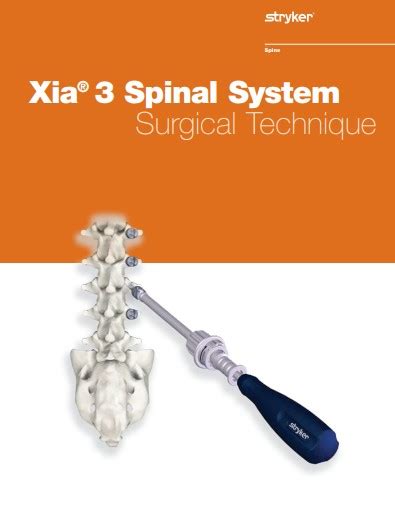 Xia Spinal Fusion Surgical Technique And Instrumentation Free Pdf Download The Operating Room