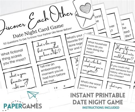 Sweet Silly Sexy Perfect Date Night 3 Game Pack Printable Etsy