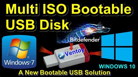 Multi Iso Bootable Usb Disk Ventoy Youtube