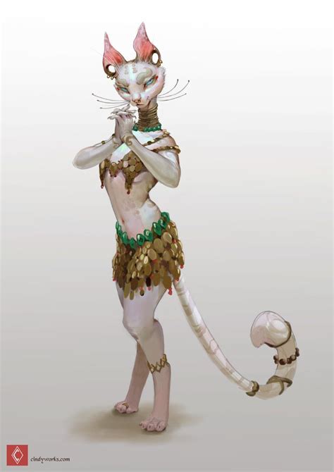 Artstation Cat Folk Cindy Avelino Cat Character Fantasy Character