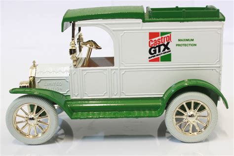 Used Ertl Castrol 1913 Ford Model T Delivery Bank Money Box Genuine