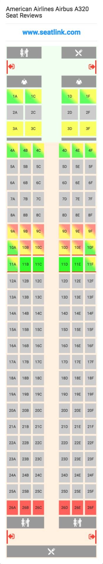 American Airlines Airbus A320 320 Seat Map Delta Airlines United