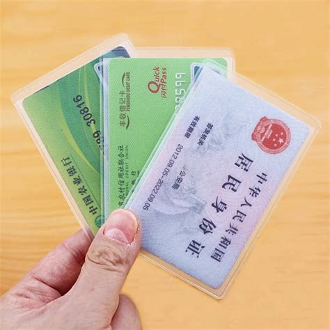 Porte Cartes D Identit Transparent Lot De Pi Ces Pour Prot Ger