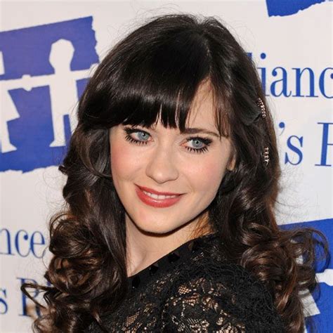 Zooey Deschanel On Her Signature Bangs Her Ultimate Haircut And Diy
