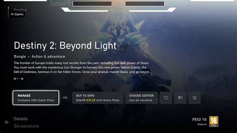 Removed From Game Pass Destiny 2 Beyond Light How To Install