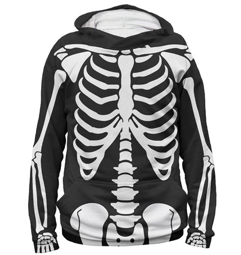 Full Printed Mens Hoodies “skeleton” Quantum Boutique Terrific