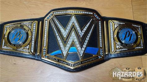 New Blue Smackdown Wwe World Championship Modified Replica Title Belt