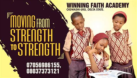 Winning Faith Academy Group Of Schools Ogwashi Uku Delta State Nigeria