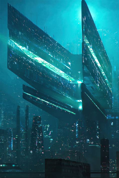 640x960 Scifi City Concept 5k Iphone 4 Iphone 4s Hd 4k Wallpapers