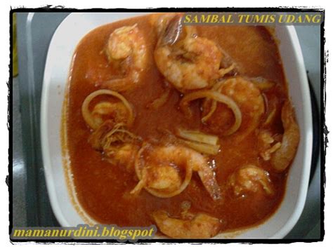 Rebuskan kulit udang dan masukkan air rebusan dalam sambal. Santapan MamaNurdini: DAGING BLACKPAPER & SAMBAL TUMIS UDANG