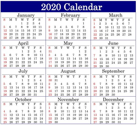 Julian Calendar 2020 Printable One Page Pdf Example Calendar Printable