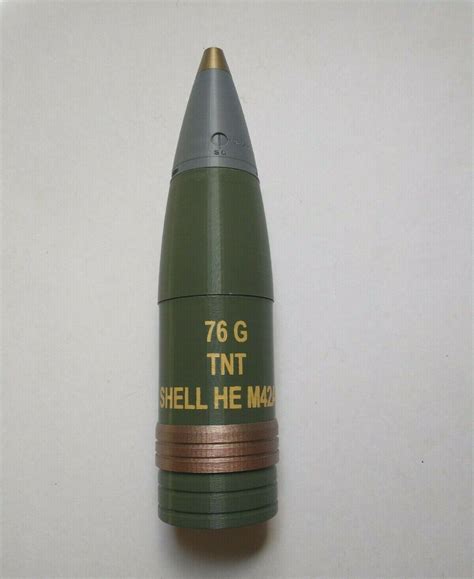 3d Printed M42a1 76mm He Painted Inert Artillery Shell Ebay