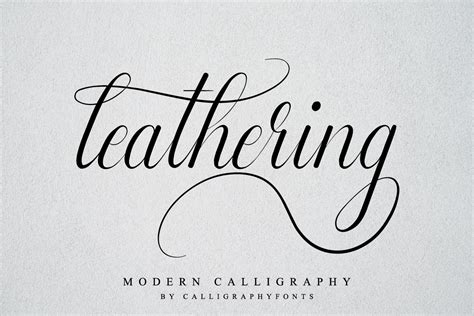Leathering Font By