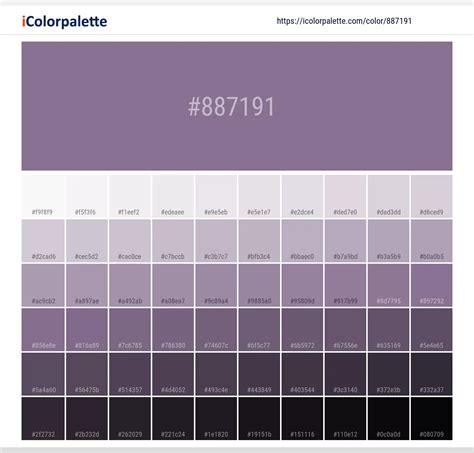 Greyish Purple Information Hsl Rgb Pantone