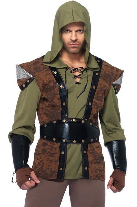 Medieval Rogue Thief Costume Mens Medieval Robin Hood Costume