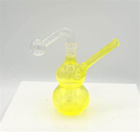 Glass Bottle Oil Burner Bubbler Pipe W Design Oil Wax