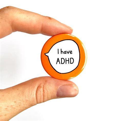 Adhd Kit Set Of 6 Pin Badge Buttons Etsy