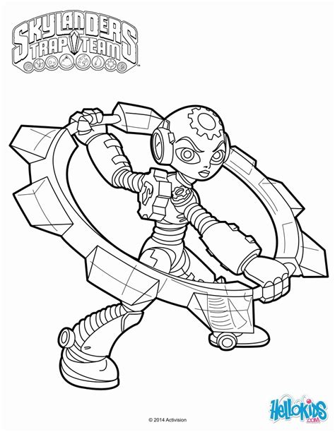 Skylanders Blackout Colouring Pages Clip Art Library