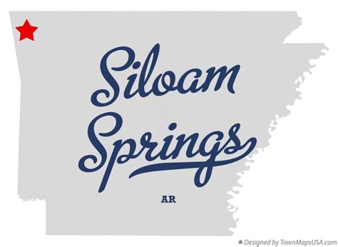 Map Of Siloam Springs Ar Arkansas