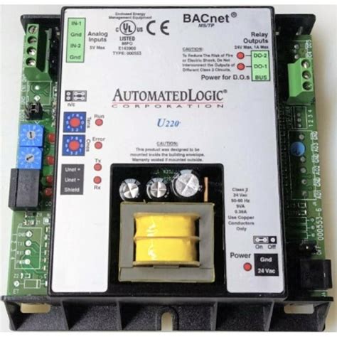 Automated Logic Bacnet U220 Used Value Controls