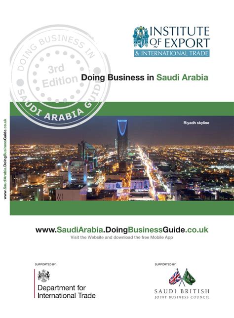 Doing Business In Saudi Arabia Guide 3rd Edition By Doing Business