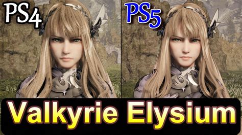 Valkyrie Elysium Ps4 Vs Ps5 Graphic Comparison 4k Youtube