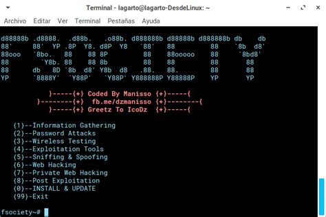 Fsociety An Excellent Pack Of Hacking Tools Desde Linux