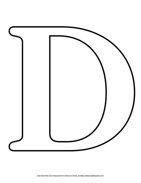 Serif Capital Bubble Letter D Image Readingvine