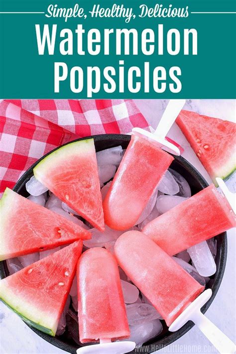 Learn How To Make Watermelon Popsicles Recipe Watermelon Popsicles Popsicle Recipes