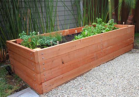 Building A Redwood Planter Raised Bed 8x3 Crafty Devilish Building